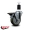 Service Caster 4'' Gray Poly Swivel 1-1/2'' Expanding Stem Caster with Brake SCC-EX20S414-PPUB-PLB-112 - alternate 4